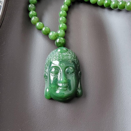 Kwan Yin Jade Goddess Necklace