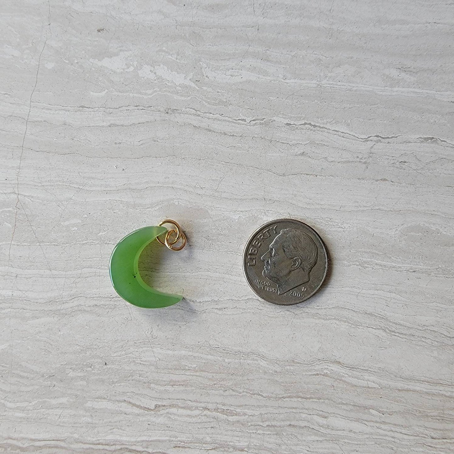 jade sickle moon charm